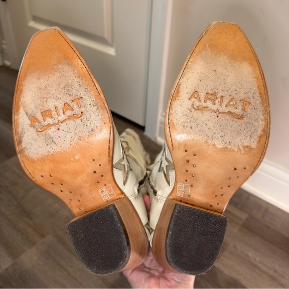 Ariat Casanova Star X Western White Leather Boots - Picture 13 of 13